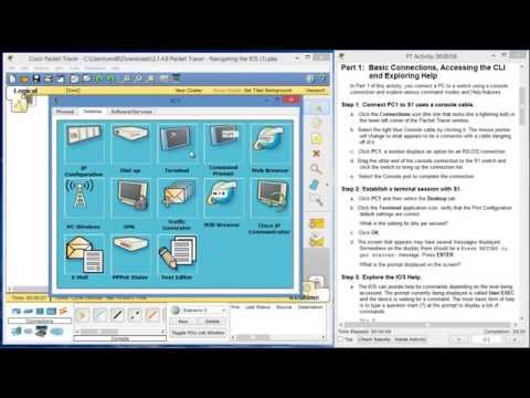 CCNA 1 PACKET TRACER LAB 2.1.4.8