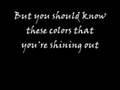 Colors-Crossfade Lyrics 