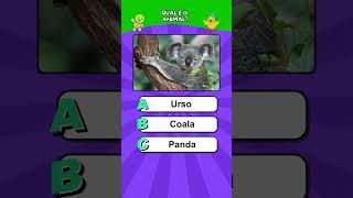 Quiz animais - Qual é o nome desse animal? #quiz #animais