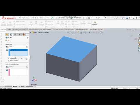 Shell command use in Solidworks