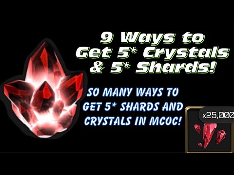 9 ways on how to get 5 star crystals and 5 star shards in MCOC!
