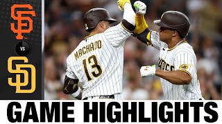 Giants vs. Padres Game Highlights (8/9/22) | MLB Highlights