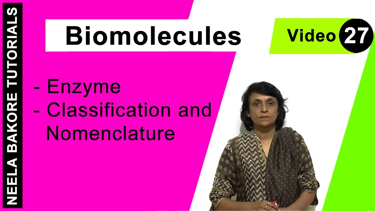 Biomolecules | NEET | Enzyme - Classification and Nomenclature | Neela Bakore Tutorials