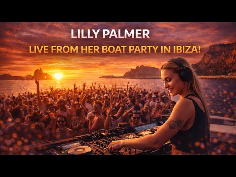 Lilly Palmer Live DJ Hard Techno Mix from her Boat Party in Ibiza! 