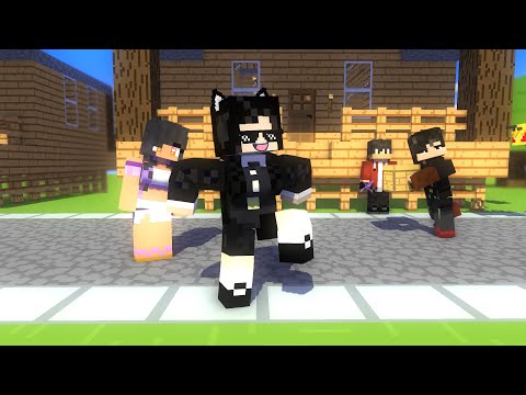 ADAMBARAI DARLING OHAYO PAW CUTE APHMAU WEDNESDAY ENID - MINECRAFT ANIMATION #shorts