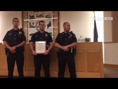 2 more #Towamencin officers recognized for assisting with rescue of that intoxicated driver from bur