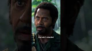 Never Go Full Retard Man!🎬#robertdowneyjr #benstiller #tropicthunder #tomhanks #seanpenn #forestgump