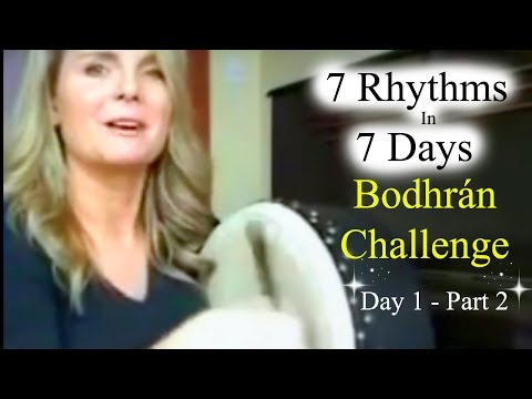 7 Rhythms In 7 Days Bodhran Challenge - Day 1 Part 2 - (How To Play Bodhran)