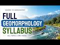 Full Geomorphology Syllabus Grade 12 Geography