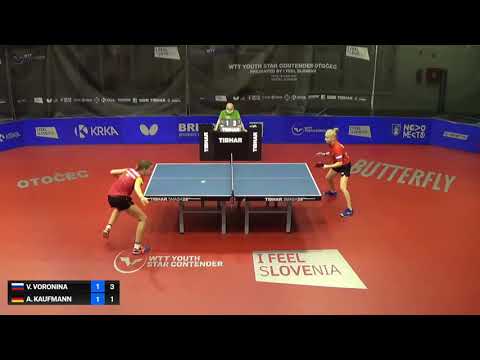 Annett Kaufmann (GER) vs Vlada Voronina (RUS) | U19 SF | 2021 WTT Youth Star Contender Otocec