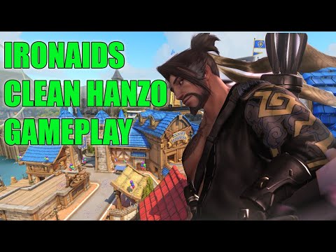 IRONAIDS CLEAN HANZO GAMEPLAY POTG - TOP 500 OVERWATCH SEASON 22