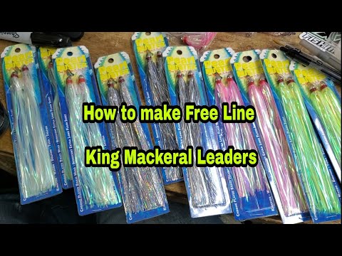How I am hand making King Fish free line leaders for offshore drift Fishing 108lb toothproof wire