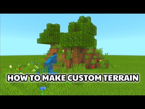 GoofyRider - How To Make Custom Terrain In Flat World || Minecraft