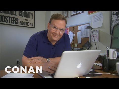 Andy Richter Attends Online Driving School - CONAN on TBS
