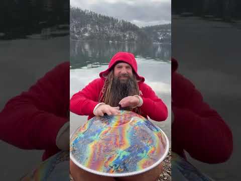 Jacket On or Jacket Off?? 🤷‍♂️ #handpan #music #nature #musician #drums #beard #idaho #lake #pnw