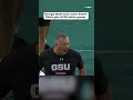 Georgia State head coach Shawn Elliott gets HYPE before games #shorts #cfb #gsu