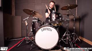 Video thumbnail for Gretsch Broadkaster 22in 3pc Shell Pack - Black Metallic Gloss by Drummers Only