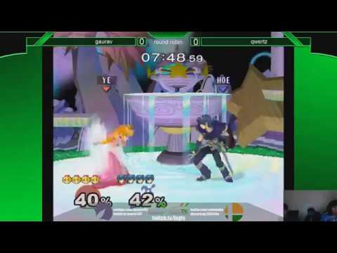 Gaurav (Marth) vs qwertz143 (Peach) - India's Last Melee Tournament