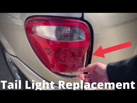 How to Replace Rear Tail Light or Bulbs Chrysler Town & Country
