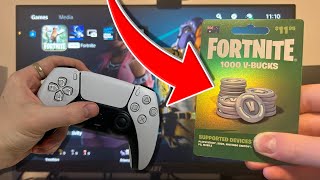 How to REDEEM Fortnite V-BUCKS CODE on PLAYSTATION! (PS4, PS5)
