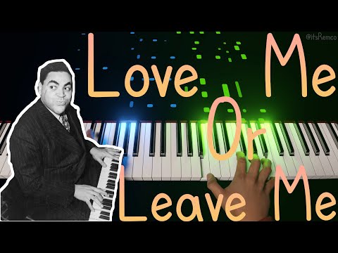 A.I. Plays Thomas "Fats" Waller - Love Me Or Leave Me 1929 (Harlem Stride Piano)