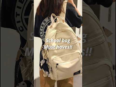 school bag must haves ✨🤍 #trending #aesthetic