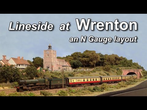 Lineside at Wrenton, an N gauge model railway.