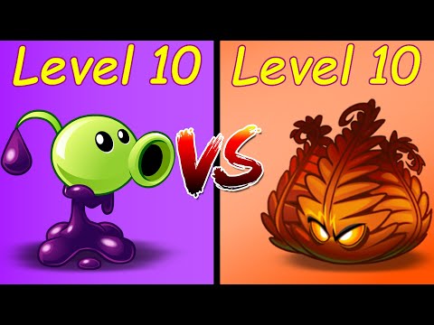 Plants vs Zombies 2 - Owerview Goo Peashooter 10 VS Inferno 10 Premium Plants PVZ 2