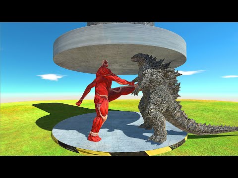 COLOSSAL TITAN VS GODZILLA 2021 - Animal Revolt Battle Simulator