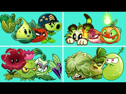Tournament 04 SUPER Team Plant Max Level - Which Team Will Win ? - PvZ 2 Team Plants