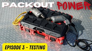 LET'S TEST IT! DIY Milwaukee PACKOUT Portable Power Inverter Project / Packout Power Ep. 3 - Testing