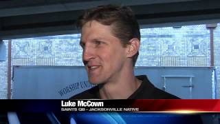 Luke McCown Discusses Backing Up Drew Brees