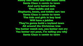 Bing Crosby-Santa Claus Is Comin&#39; To Town [Lyrics]