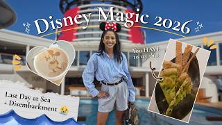 Disney Magic Last Day at Sea — Palo, Disembarkation Tips & More! | Ask The Mouse