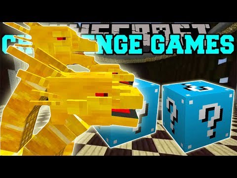 PopularMMOs Pat and Jen Minecraft  MUTANT EYE CHALLENGE GAMES   Lucky Block Mod   Mini Game