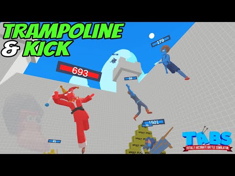The Kicker vs Every Faction in Bouncy Castle Map - Totally Accurate Battle Simulator TABS MOD
