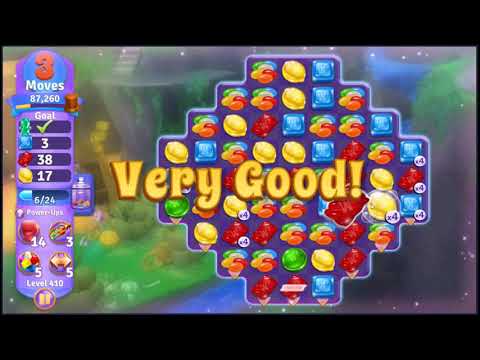 Wonka's World of Candy Level 410 - NO BOOSTERS + FULL STORY 🍫 | SKILLGAMING ✔️