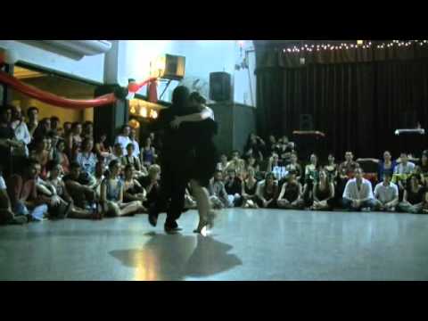  Fernando Sanchez  and  Ariadna Naveira  are  dancing  to  the  milonga  "  La Manzanita  "