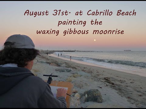 Painting the Waxing Gibbous Blue Moon with Stephen Mirich