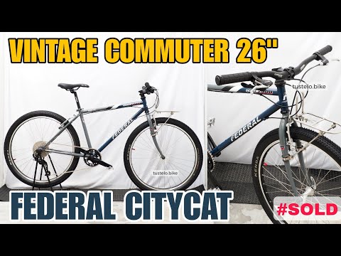 Vintage Commuter Bike 26" Federal Citycat MG42SS by Tustelo.bike ✨️