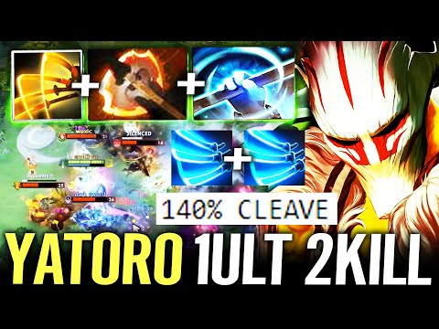 🔥 YATORO Juggernaut Fury + Empower 110% Cleave — WTF 1ULT 2KILL Strongest Katana Dota 2 Pro