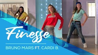 Bruno Mars - Finesse (remix) Easy Fitness Dance Choreography - Baile - Coreografia - Zumba