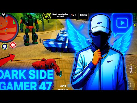 Rope Hero Vice Town 😈 | Transformer Robot Ball Fight, Tank & Robot Car | Dark Side Gamer 47. #viral 