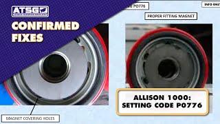 ATSG - ALLISON 1000: SETTING CODE P0776