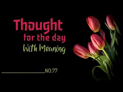 Thought for the Day with Meaning in English | Daily Thought | Thought of the Day | Quotes on life
