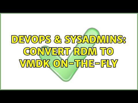 DevOps & SysAdmins: Convert RDM to VMDK on-the-fly