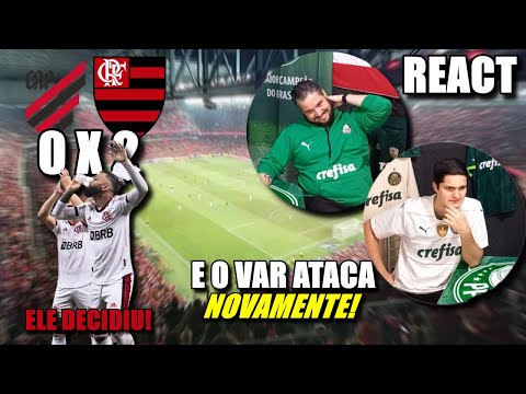 PALMEIRENSES REAGINDO A ATHLETICO PR 0 X 2 FLAMENGO | GABIGOL DECIDE E FLAMENGO NA SEMI!