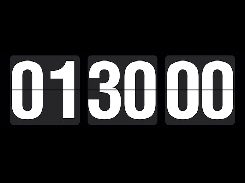 1 hour 30 minute countdown, Timer & alarm flip clock.