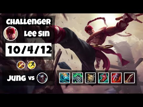 Lee Sin vs Kayn KOREAN Challenger JUNGLE (10/4/12) - v11.8
