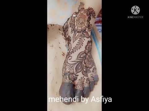 simple floral leg design